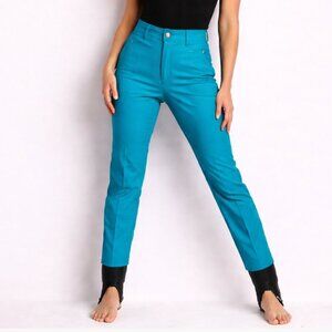 Vintage 80's Womens Snow Ski Pants stirrups Schoeller of switzerland size 8 NWT